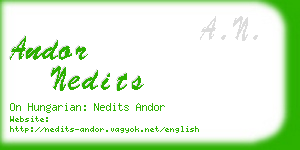 andor nedits business card